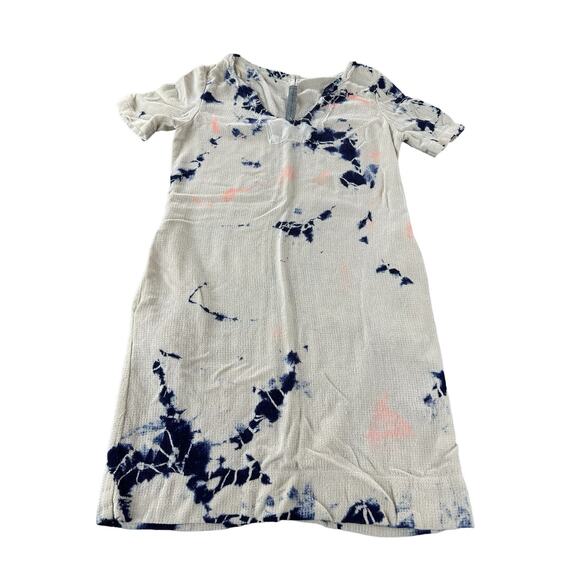 Raquel Allegra Tie Dye Silk Knit Short Sleeve Mini Women's Size 0 US Small/4 - Picture 3 of 10